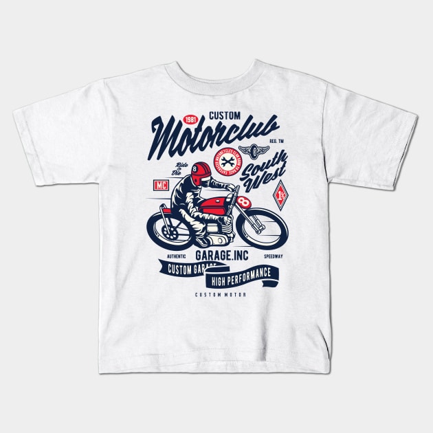 Garage inc - Motorclub South West Kids T-Shirt by Animox